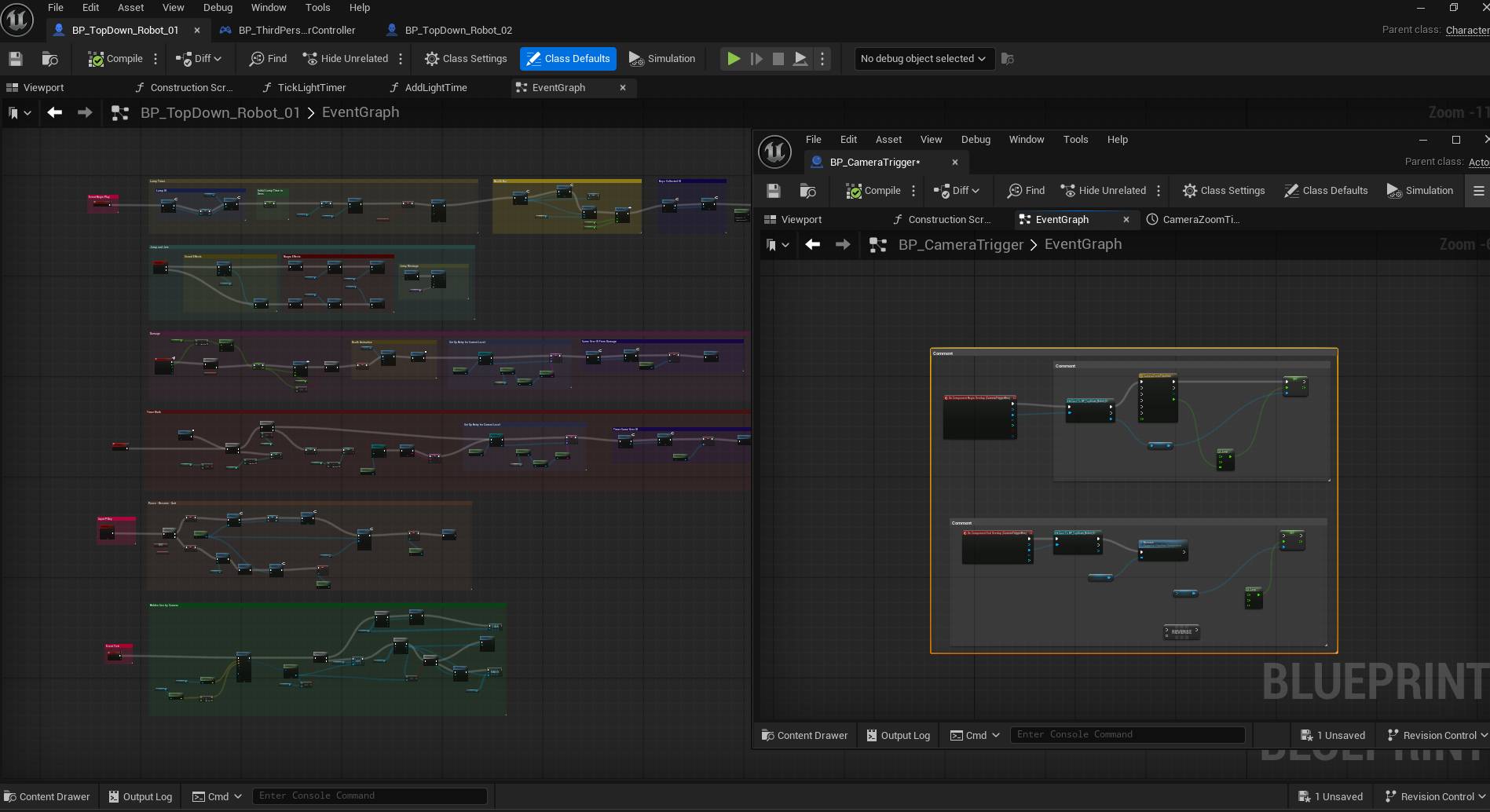 Player and camera Blueprint